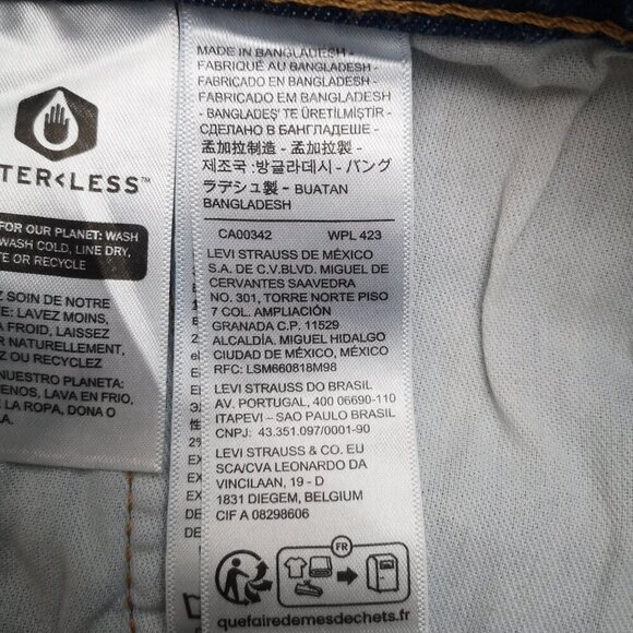 NWT Levi's 514 Men's Size 36/30 Straight Leg Medium Wash Blue Jeans - Picture 8 of 14